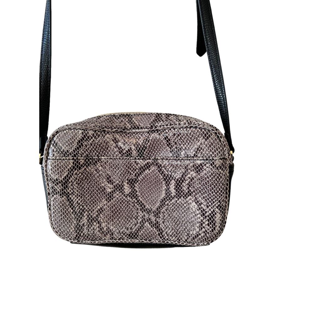 GILI Leather Crossbody Camera Bag Python Animal P… - image 3